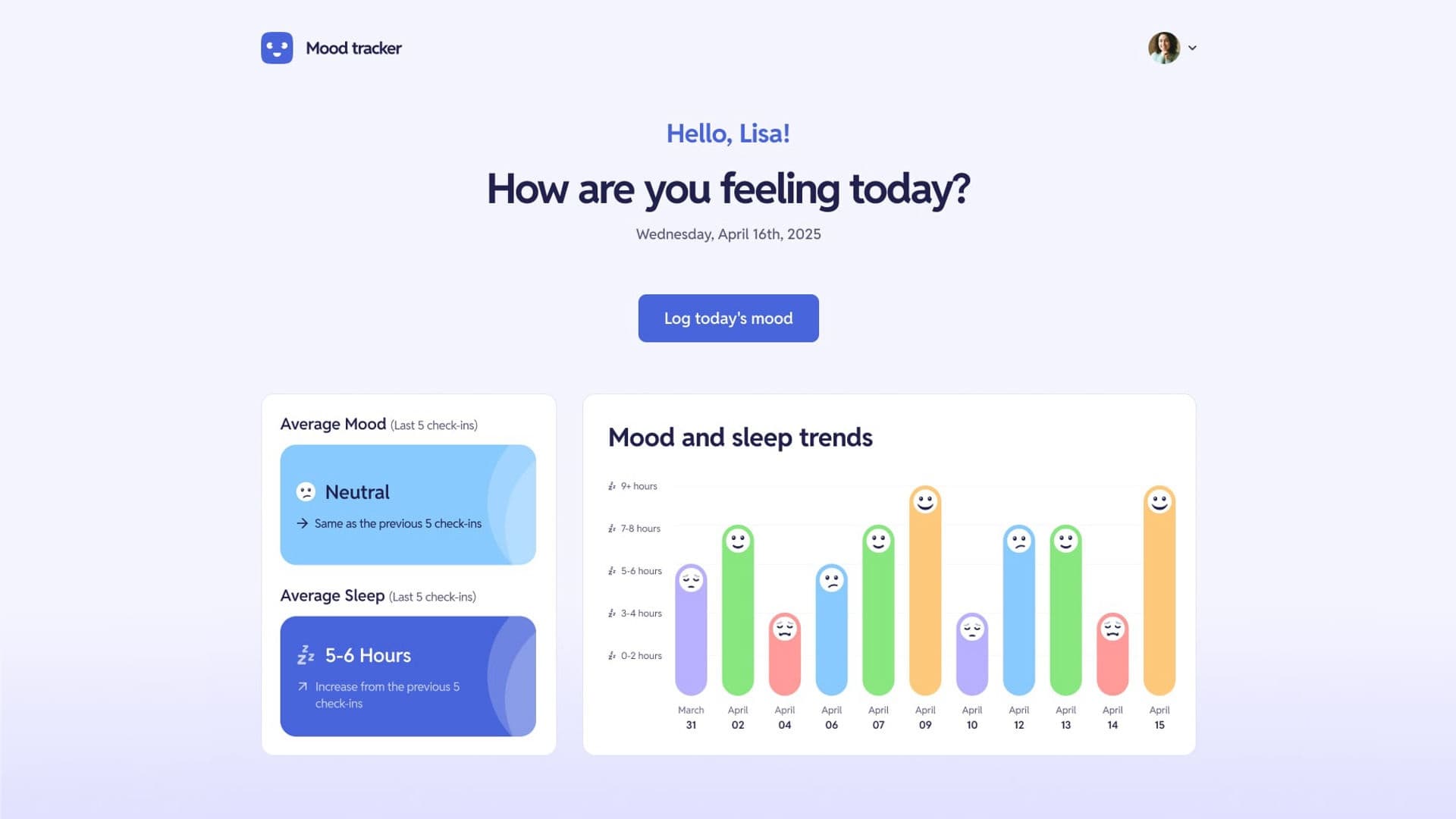mood tracker app